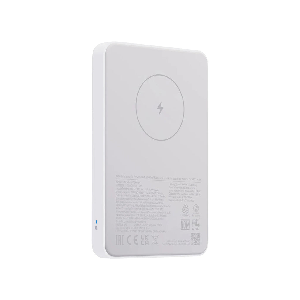 Xiaomi Power Bank Magnético 5000mAh – Carga Inalámbrica Rápida y Ultracompacto