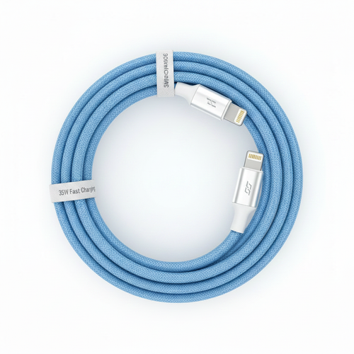 Cable USB-C Lightning 35W azul cielo