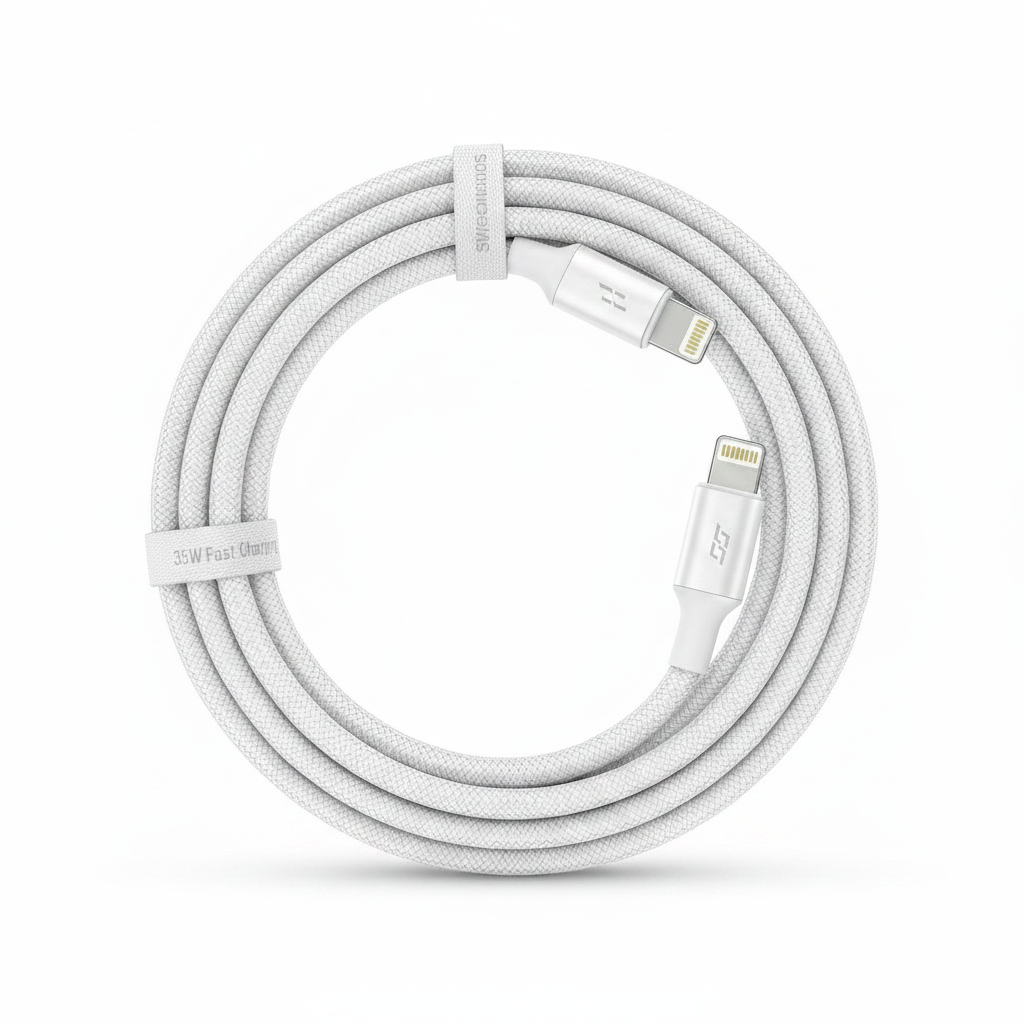 Cable USB-C Lightning 35W blanco